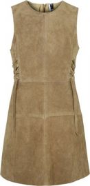 Suede tie side dress at Topshop