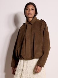 Suedette Bubble Hem Jacket at Nordstrom