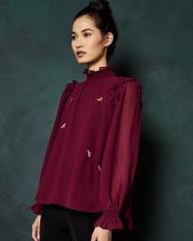 Sugar Plum embellished top at Ted Baker