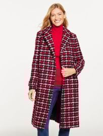 Sugarplum Tweed Coat Talbots at Talbots