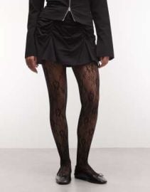 Sui Ava 20D lace tights in black | ASOS at ASOS