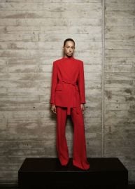 Suit jacket with belt - Women MANGO USA at Mango