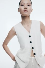 Suit waistcoat - White - Ladies HampM US at H&M