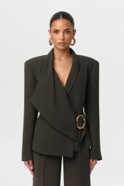Suiting Asymmetric Wrap Blazer Naked Wardrobe at Naked Wardrobe