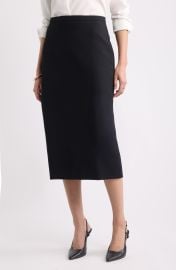 Suiting Column Midi Skirt at Nordstrom