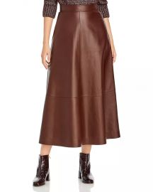 Sumner Midi Leather Skirt at Bloomingdales