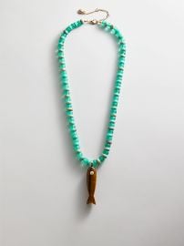 Sun Drift Semi-Precious Pendant Necklace - Fish Beaded necklace BaubleBar at BaubleBar