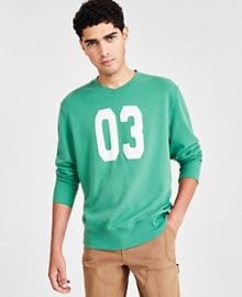 Sun Stone Long Sleeve Crewneck Varsity T Shirt at Macys