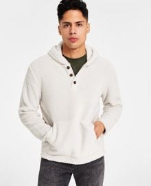 Sun Stone Mens Regular-Fit Solid Fleece Hoodie Created for Macys - Macys at Macys