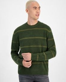 Sun Stone Mens Scotty Striped Crewneck Sweater Created for Macys - Macys at Macys