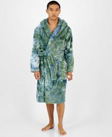 Sun Stone Mens Tie-Dyed Hooded Fleece Robe Created for Macys - Macys at Macys