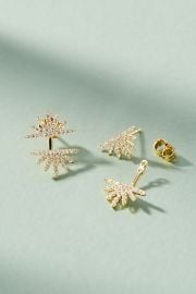 Sunburst Front-Back Earrings at Anthropologie