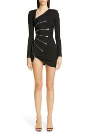 Sunburst Zipper Long Sleeve Minidress by Alexander Wang at Nordstrom