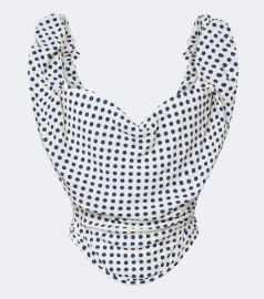 Sunday polka-dot bustier top at Mytheresa