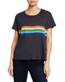 Sundry Rainbow Vintage Short-Sleeve Cotton Tee at Neiman Marcus
