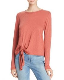 Sundry Tie-Front Tee  Women - Bloomingdale s at Bloomingdales