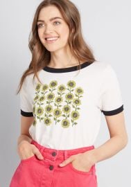 Sunflower Patch Graphic Tee at Modcloth