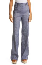 Sunny Linen Blend Pants by Veronica Beard at Nordstrom