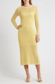 Sunny Open Stitch Long Sleeve Sweater Dress at Nordstrom Rack