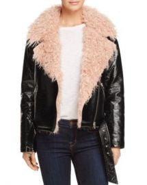 Sunset  amp  Spring Sunset   Spring Faux Fur-Collar Moto Jacket - 100  Exclusive  Women - Bloomingdale s at Bloomingdales