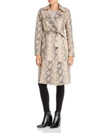 Sunset  amp  Spring Sunset   Spring Snake Print Faux-Leather Trench Coat - 100  Exclusive  Women - Bloomingdale s at Bloomingdales