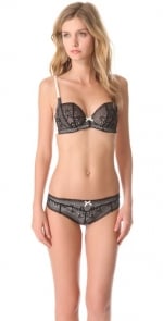 Sunset glow bra in jet and cream at Shopbop