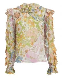 Super 8 Ruffle Floral Print Cotton by Zimmermann at Intermix