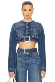 Super Cropped Denim Jacket at FWRD