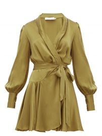 Super Eight Silk Wrap Mini Dress by Zimmermann at Matches