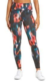 Super Sculpt Sustainable Leggings in Red Blur Floral by Sweaty Betty at Nordstrom