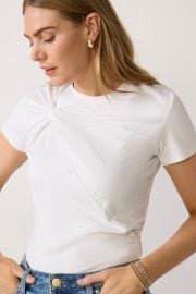 Super Stretch Twist Baby Tee at Evereve