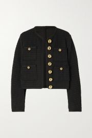 SuperTech-SuperChic jacquard-knit jacket at Net a Porter