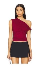 Superdown Alessia Top In Oxblood at Revolve
