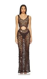 Superdown Elena Maxi Dress In Brown at Revolve