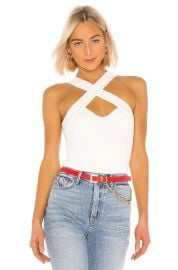 Superdown Gene Cross Front Bodysuit at Revolve