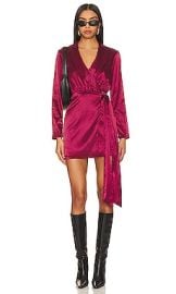 Superdown Jennie Mini Dress In Burgundy at Revolve
