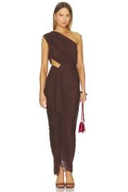 Superdown Juliet Midi Dress In Brown at Revolve