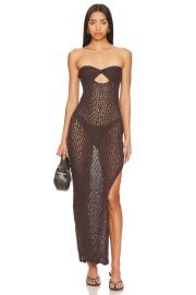 Superdown Marine Maxi Dress In Chocolate Brown at Revolve
