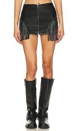 Superdown Riley Faux Leather Skirt In Black at Revolve