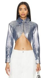 Superdown Uma Jacket In Silver at Revolve