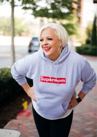 Supermom Hoodie in Gray by Supermom Culture at Supermom