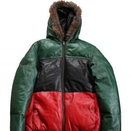 Supreme ‘Gucci’ Leather Down Jacket at Grailed