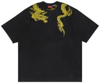 Supreme Dragon Wrap Short Sleeve Top in Black at GOAT