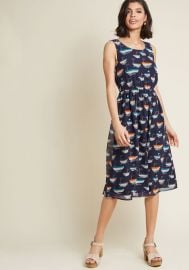 Surprise Essential Midi Dress in Sailboats at ModCloth