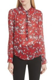 Susan Floral Print Silk Blouse at Nordstrom 