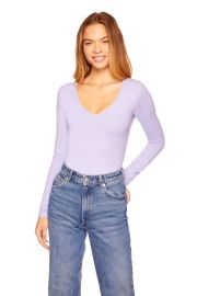 Susana Monaco Essential V Neck Long Sleeve Top at Susana Monaco‎