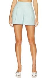 Susana Monaco Faux Leather Tailored Short In Rain at Revolve