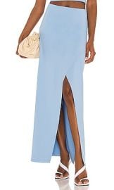 Susana Monaco High Waist Wrap Skirt in Aquarius at Revolve