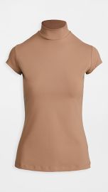 Susana Monaco Mock Neck Short Sleeve Top at Shopbop