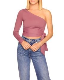 Susana Monaco One Arm Tie Waist Top Bloomingdales at Bloomingdales